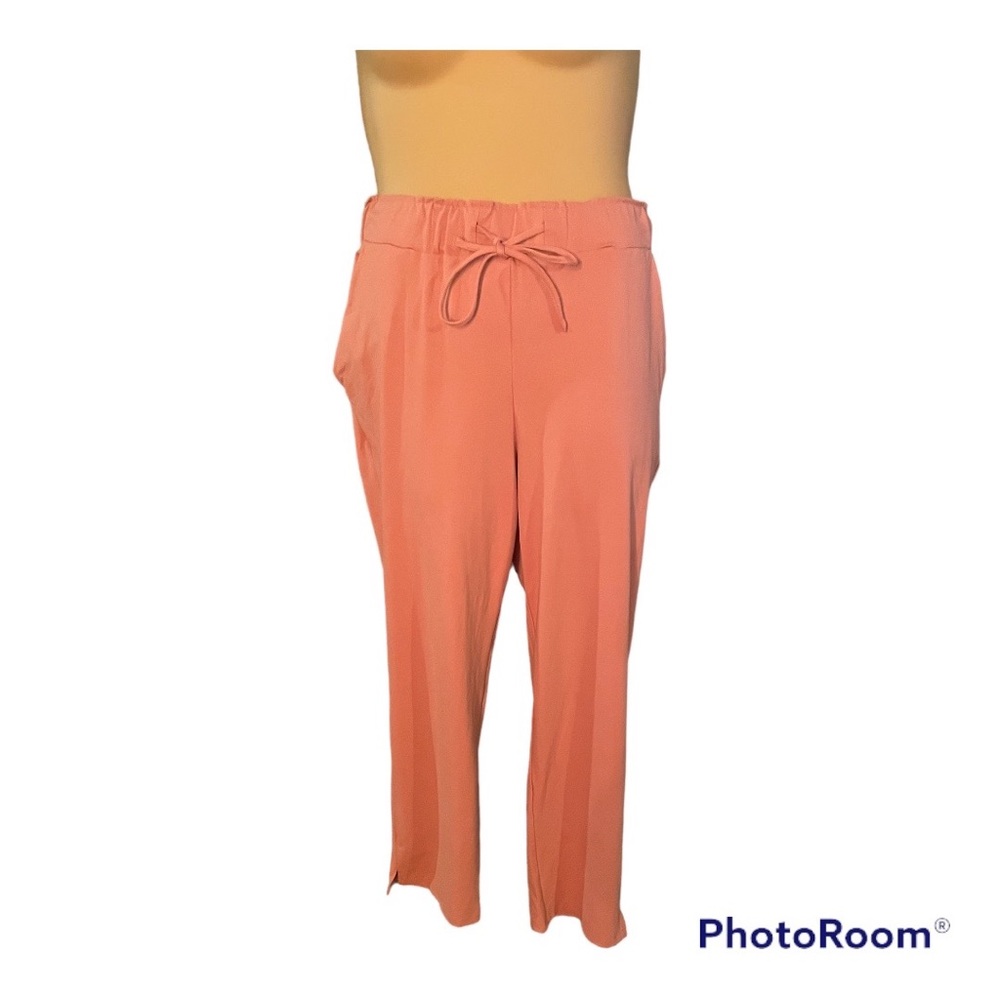 Joie casual pink Pants elastic drawstring with pockets polyester and spandex NWT
